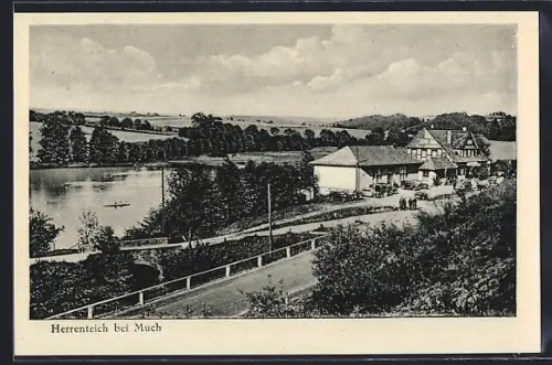 AK Siegburg-Much, Gasthaus Herrenteich an der Wahnbachtalstrasse