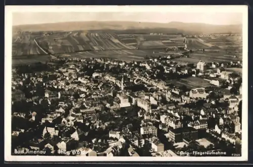 AK Bad Ilmenau i. Thür., Gesamtansicht, Fliegeraufnahme