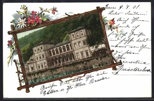 AK Bad Ems /Hessen-Nassau, Ansicht vom Kursaal im Passerpartout