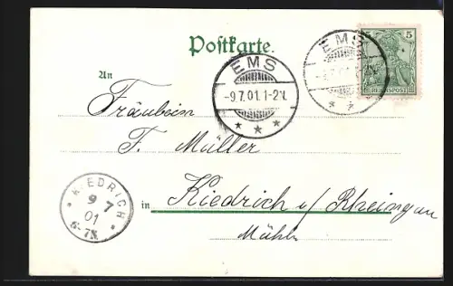 AK Bad Ems /Hessen-Nassau, Ansicht vom Kursaal im Passerpartout