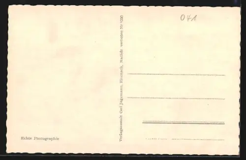 AK Eisenach, Ortsansicht mit Rathaus