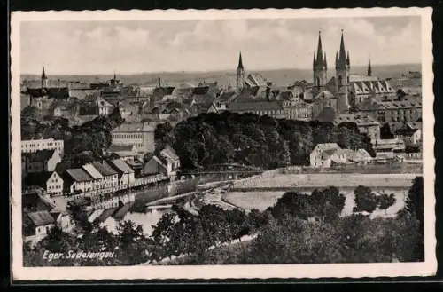 AK Eger, Blick über die Ortschaft