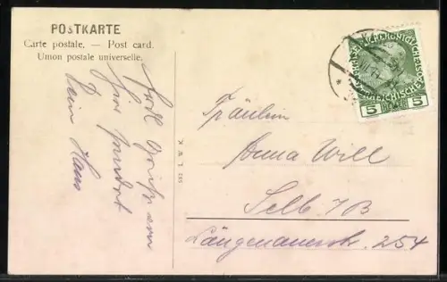 AK Karlsbad, Mühlbrunnkolonnade während der Trinkzeit