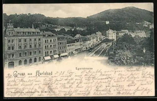 AK Karlsbad, Egerstrasse