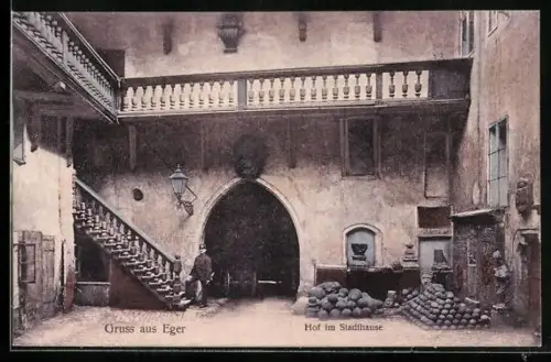 AK Eger, Hof im Stadthause