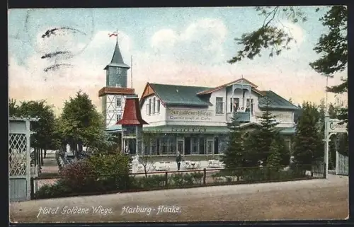 AK Hamburg-Haake, Hotel goldene Wiege