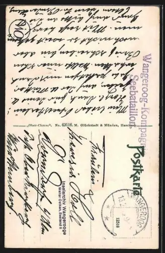 AK Wangerooge, Dorfplatz, Strand, Ansicht der Insel