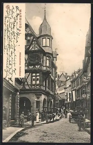 AK Marburg a. L., Altdeutsches Holzhaus