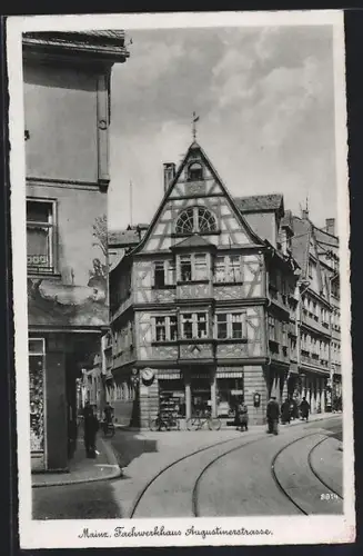 AK Mainz, Fachwerkhaus Augustinerstrasse