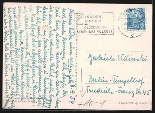 AK Leipzig, Blick auf den Karl-Marx-Platz