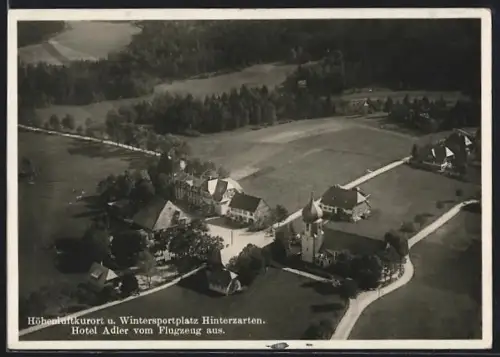 AK Hinterzarten, Hotel Adler, Fliegeraufnahme