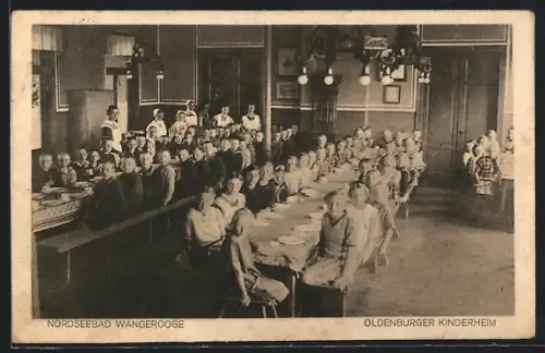 AK Wangerooge, Nordseebad, Oldenburger Kinderheim, Innenansicht