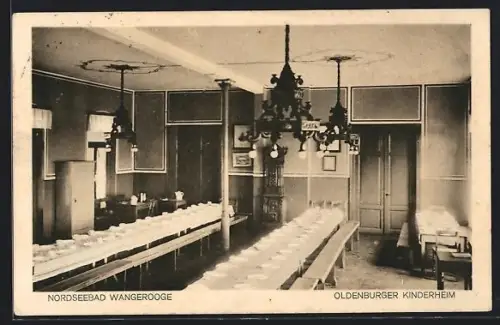 AK Wangerooge, Nordseebad, Oldenburger Kinderheim, Innenansicht