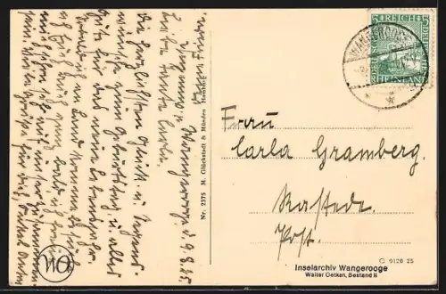 AK Wangerooge, Nordseebad, Oldenburger Kinderheim