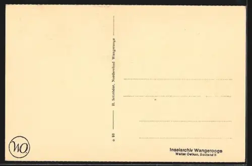 AK Wangerooge, Nordseebad, St. Willehadstift, Waschraum, Innenansicht