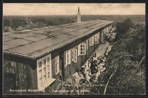 AK Wangerooge, Nordseebad, Jugendherberge im Westen