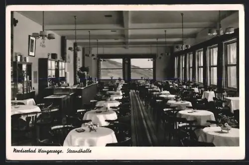 AK Wangerooge, Nordseebad, Cafe u. Restaurant Strandhalle, Innenansicht