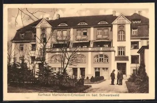 AK Erlenbad im bad. Schwarzwald, Kurhaus Marienheim