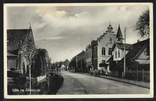 AK Jork im Altenlande, Strassenpartie