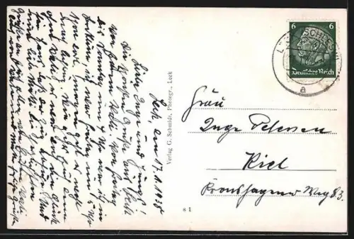 AK Leck, Hauptstrasse mit Geschäften