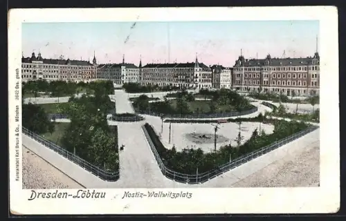 AK Dresden-Löbtau, Nostiz-Wallwitzplatz