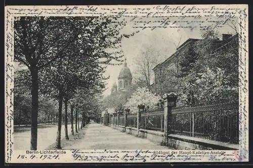 AK Berlin-Lichterfelde, Südfront der Haupt-Kadetten Anstalt