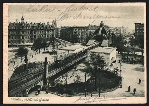 AK Berlin-Schöneberg, Hochbahnhof am Nollendorfplatz