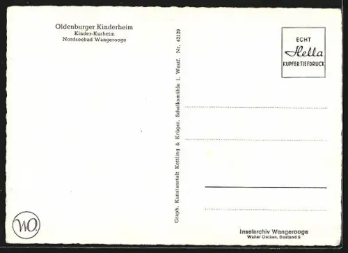 AK Wangerooge, Oldenburger Kinderheim, Kinder Kurheim