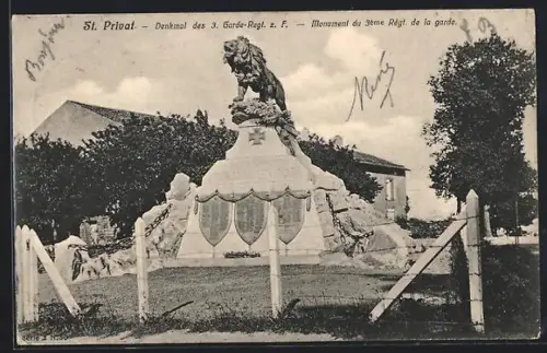 AK St. Privat, Monument du 3ème Régiment de la garde
