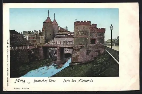 AK Metz, Porte des Allemands et le canal adjacente