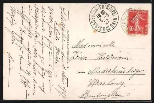 AK Lützelburg /Lothr., Vue des ruines du château sur la colline boisée