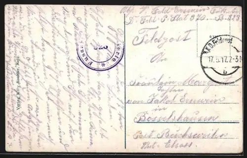 AK Metz, Vue d`ensemble de la ville et de la rivière serpentine