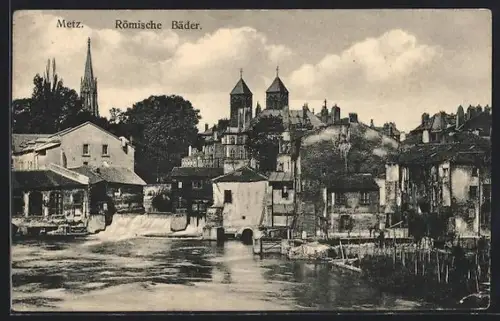 AK Metz, Römische Bäder