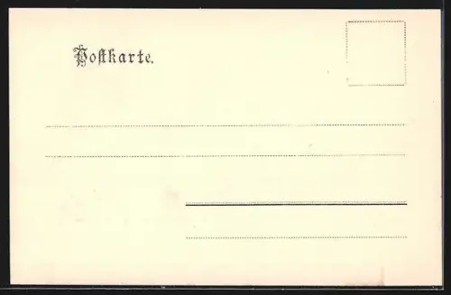 AK Montigny, Botanischer Garten u. protest. Kirche