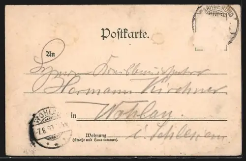 AK Saargemünd, Neue Brücke mit Altbrückenstrasse