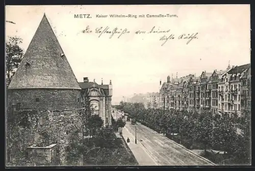 AK Metz, Kaiser Wilhelm-Ring mit Camoufle-Turm