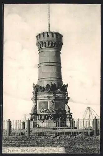 AK St. Privat, Denkmal des Garde-Corps