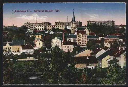 AK Saarburg i. L., Schlacht August 1914