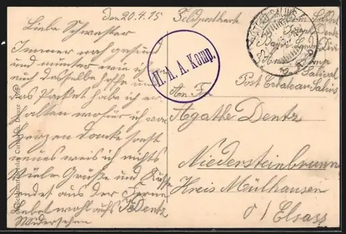 AK Dieuze /Lothr., Vue générale avec église et paysage environnant