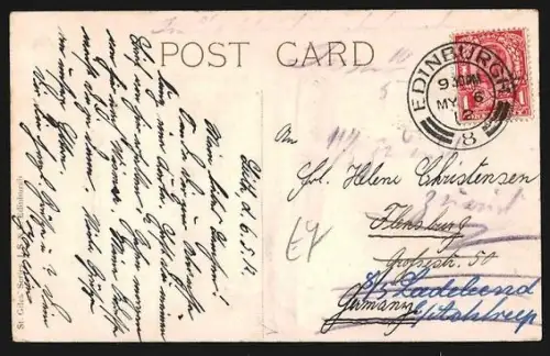 AK Campbell, Foot of Leith Walk, Strassenbahn