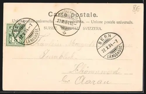 AK Bern, Neues Theater und Kornhaus mit Strassenbahn