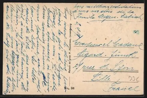 AK Luxemburg, Strassenbahn, La passerelle