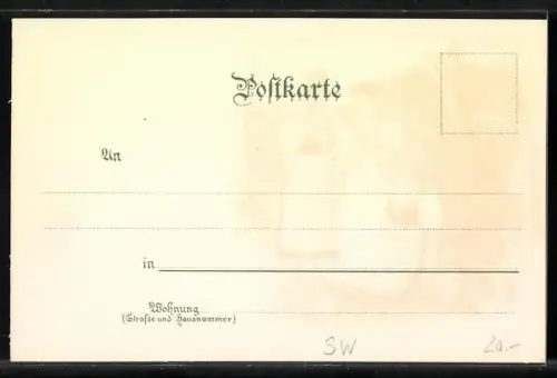 Lithographie Schwarzwälderer Mädchen in Tracht