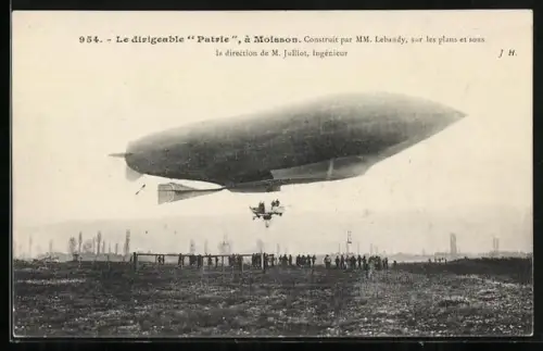 AK Moisson, Zeppelin Patrie beim Start, Construit par Lebaudy