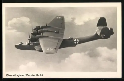 AK Seenotflugboot Dornier Do 24 im Einsatz