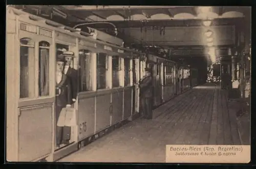 AK Buenos Aires, Subterraneo Estación Congreso, U-Bahn-Haltestelle