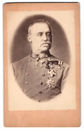 Fotografie Portrait Erzherzog Albrecht von Österreich-Teschen in Uniform mit Orden
