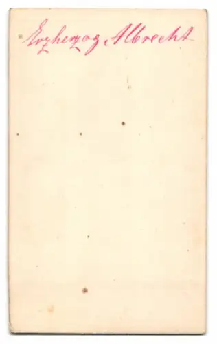 Fotografie Portrait Erzherzog Albrecht von Österreich-Teschen in Uniform mit Orden