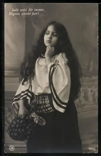 Foto-AK NPG NR 946 /8: Mignon, Frau zieht fort