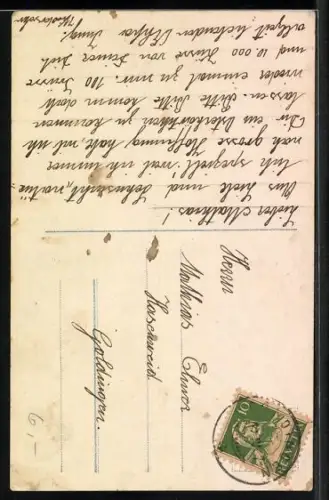 Foto-AK NPG Nr. 7982/1: Zwei Jungen mit Ostereiern, Ostergruss